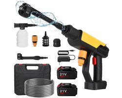 MIAAD hogedrukreiniger - Elektrische handrukreiniger - Verwijdert vuil snel en effectief van auto’s, terrassen en tuinmeubels - 500W krachtige motor met draagbaar handontwerp