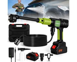 Multifunctionele Accu Hogedrukreiniger voor Auto's en Terrassen
