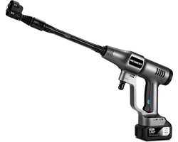 Newbeny - 6-in-1 Hogedrukreiniger - Accu Hogedrukreiniger - Draagbare Hogedrukreiniger - 3000mAh - 200 Bar - 2x 18V Lithium Batterij