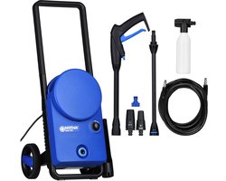 Nilfisk Core 125 – Compacte hogedrukreiniger met 125 bar, metalen pomp, Click&Clean-systeem, terrasreiniger en transportwagen