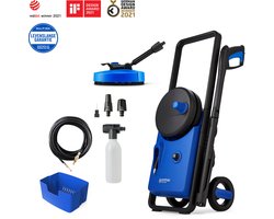 Nilfisk Core 140-6 PowerControl – Krachtige hogedrukreiniger met 140 bar, metalen pomp, PowerControl-functie, terrasreiniger, rioolslang en schuimsproeier