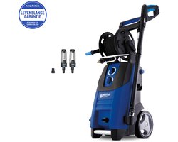 Nilfisk Premium 180 – Krachtige hogedrukreiniger met 180 bar, aluminium pomp, PowerGrip-drukregeling, 10 m slang en slanghaspel
