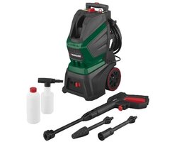 PARKSIDE® Hogedrukreiniger 135 bar - Vermogen: 1800 W - Leveringspercentage: max. 420 l/u - Ideaal voor voertuigen, terrassen of gevels - Met anti twist hogedrukslang - Ergonomische pistoolgreep
