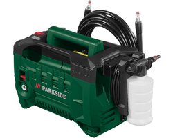 PARKSIDE® Hogedrukreiniger - Vermogen: 1.400 W - Werkdruk: max. 7,4 MPa (74 bar) - Leveringspercentage: max. 6 l/min - Ideaal voor krachtige reiniging - Energiebesparend auto-start-stopsysteem - Ergonomische pistoolgreep met kinderbeveiliging
