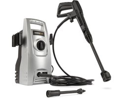 Powerplus Elektrische Hogedrukreiniger POWXG90400 - 1200 W Terrasreiniger, 100 Bar en 50 °C - met 3 m Slang en Accessoires