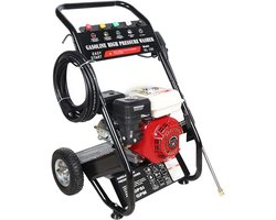 Professionele Hogedrukreiniger op Benzine - Krachtige 6,5 pk Motor en 190 Bar Werkdruk