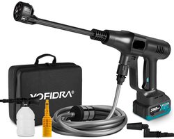 Snoerloze Hogedrukspuit - 6-in-1 - 200 BAR - Krachtige Reiniging - Borstelloze Hogedrukreiniger voor Auto's - Watersproeipistool - 2 Accu - Pistool - Elektrische Tuinwas