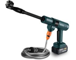 Stemily 6 in 1 Hogedrukreiniger - Accu - Terrasreiniger - Draadloos - 3500W - 200Bar - 5m Waterslang - 2 Wateraanvoermethoden