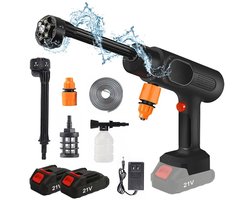 TrendWave Hogedrukreinigers – Hogedrukreiniger Accu – Terrasreiniger – Hogedrukreiniger Op Accu – Hogedruk Reiniger – 95Bar