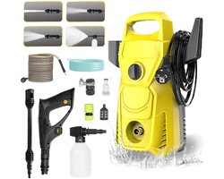 Vedder House - Hogedrukreiniger - Hogedrukspuit - Geel - Met accessoires - Verstelbaar - Lichtgewicht