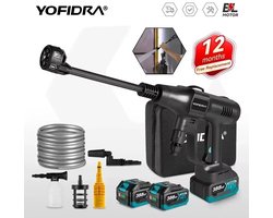 Vedder House - Hogedrukreiniger - Hogedrukspuit - Met 2 batterijen - Met accessoires - Draagbaar