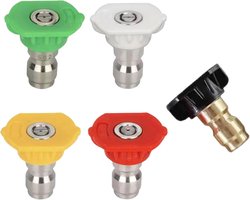 Water spuitmonden – 5 stuks, universeel voor hogedrukreiniger, 1.2mm, voor auto en tuin