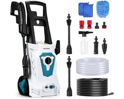Yofidra Hogedrukreiniger - 2500W – 250 Bar Hogedrukreiniger Auto – 450 l/h - met hogedrukpistool, vuilfrees, spuitlans, Home Kit - voor Terrassen, Tuinen, Auto