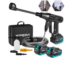 Yofidra Hogedrukreiniger - 70 bar Mobiel Hogedrukwaterpistool - Accu Hogedrukreiniger Drukreiniger - 246 l/h Terrasreiniger - eschikt voor auto's, terras en ramen