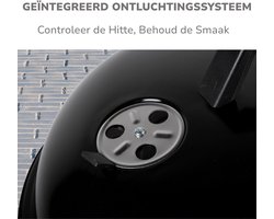 alpina Barbecue - Kogelbarbecue - BBQ - met Deksel - Ø 45 cm - Houtskool