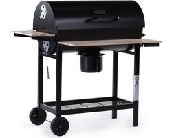 Barbecue XXL houtskool BBQ "King" - 95 x 63 x 105 cm - Zwart
