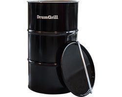 Barrelkings Drumgrill BBQ- Houtskoolbarbecue vuurton- olievat medium 48 X 82 Cm zwart