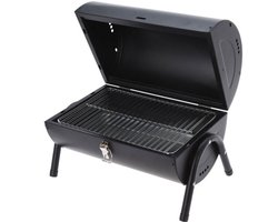 BBQ - tafel model - houtskool - cilindervorm - 2 zijdig bruikbaar