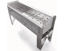 BBQ voor Arrosticini - 40 cm - met houtskool - plaats voor 25 stokjes
