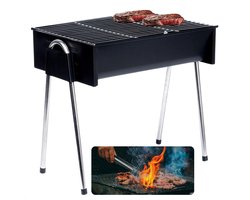 Cheqo® Houtskool Barbecue - BBQ - Compact Model - Ideaal voor Balkon en Camping - Draagbaar en Efficiënt