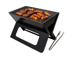 Cheqo® Opvouwbare Barbecue - Draagbare Houtskool BBQ - Portable BBQ - Draagbaar en Inklapbaar - Voor Camping en Strand - Camping BBQ - Houtskool