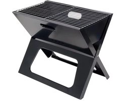 Draagbare Houtskool Barbecue – Snels inklapbare RVS Buiten Grill – Voor Camping, Tuin en Picknick – 48 cm