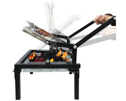 Draagbare Houtskoolbarbecue voor Buiten met Draaibaar Kookrooster - Ideaal voor Tuinfeesten en Picknicks