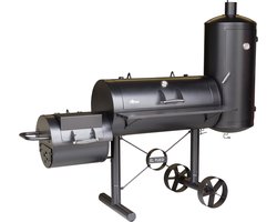 El Fuego Kiona Smoker - Barbecue - bbq - Zwart -Grilloppervlak ca. 43 x 39 + 98 x 44 + Ø42,5 x4 cm - 118 kg