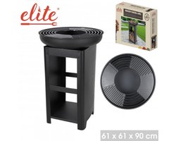 « ELITE » Barbecuegrill met houtopslag D61cm x H90 cm