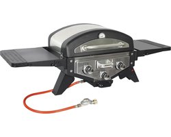 Fire Beam Tafel gasbarbecue en roker Dallas - Zwart