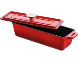 Grand Feu - Geëmailleerde gietijzeren bakvorm - 1,7 l - rood