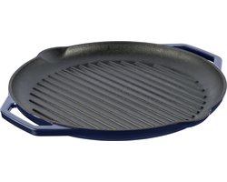 Grand Feu - Geëmailleerde gietijzeren grillpan - blauw