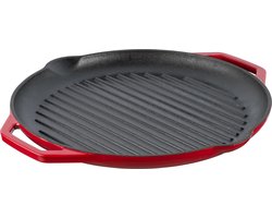 Grand Feu - Geëmailleerde gietijzeren grillpan - rood