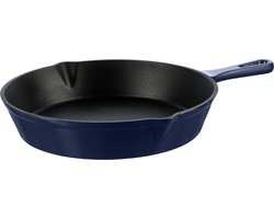 Grand Feu - Geëmailleerde gietijzeren koekenpan - 25 cm - blauw