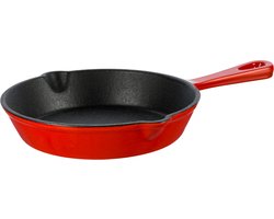 Grand Feu - Geëmailleerde gietijzeren pan - 25 cm - rood