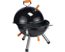 HI Houtskool mini kogelbarbecue zwart