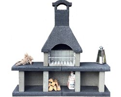 Intergard Barbecue beton houtskool bbq Venezia nr. 2 (200x200x50cm/600kg)