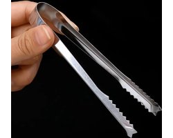 Jumada's - Multifunctionele tangen set - Buffettang - Barbecue tang - Roestvrij staal - Keuken- en bartool - 2 stuks