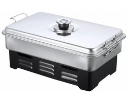 Kinghoff Balkon Roker met Thermometer - RVS, Compact en Draagbaar - Ideaal voor Vis, Kip en Vlees - Barbecue Roker - BBQ Smoker