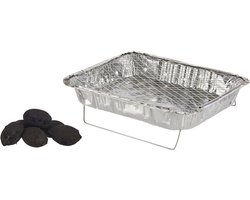 La Dehesa Eenmalig gebruik wegwerp BBQ/Barbeque grill - 31 x 23 x 6 cm