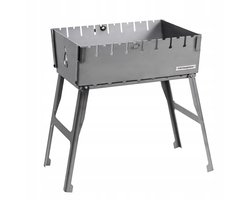 Mangal Grill Case 8 Spiesen 3mm Metaal Opvouwbaar Praktisch