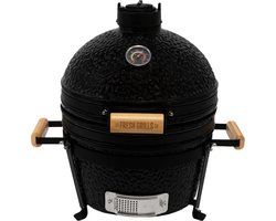 Mini Kamado Houtskoolbarbecue – Japanse Ronde Keramische BBQ & Roker van 40,6 cm
