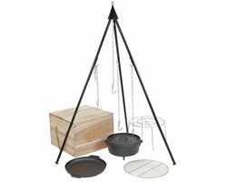 M.T.C-Driepoot set-Tripod-3 poot-Grillen-open vuur-Kampvuur-vuurschaal