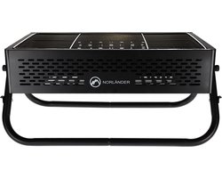 Norlander Outdoor BBQ met grill - 56 x 20 x 20 cm - Zwart