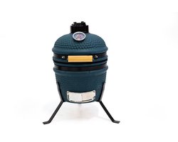 Own grill keramische kamado barbecue 13 inch Mini blauw V2