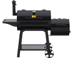 Patton Oklahoma Smoker Houtskoolbarbecue - Zwart