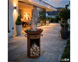 Plancha BBQ – ASH - Ember - Plancha barbecue met grillring – Vuurschaal & Plancha bakken