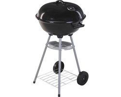 ProGarden Kogelbarbecue op wielen 46 cm zwart