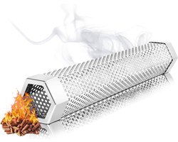 Rookbuis Smoke Generator - Pellet Smoker Tube - Roestvrijstaal Bbq Smoker Tube - Grill Smoker Tube - Warm En Koud Rook Generator - Hexagonaal
