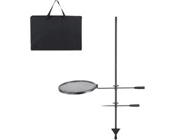 Roterende Grill - BBQ Grillwagen accesoires - Dubbellaags Kookrooster Grillrek 6 kg - Grill rooster